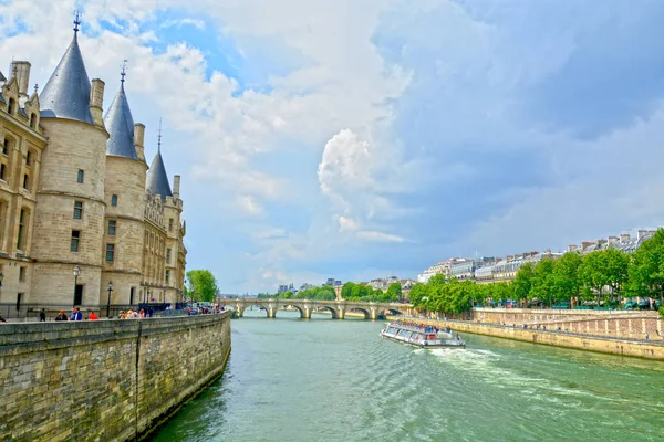 Castle Conciergerie Antigo Palácio Real Prisão Conciergerie Localizada Oeste Ilha — Fotografia de Stock