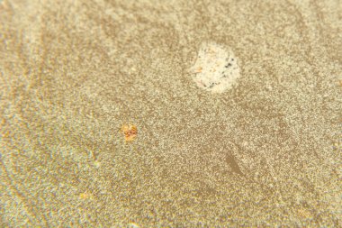 Kirli su yüzeyine yakın çekim. Kirli suyun dokusu ve arkaplanı