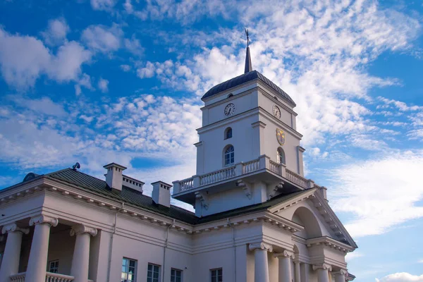 White Building Old City Hall Minsk Bielorrússia Prefeitura Minsk Edifício — Fotografia de Stock