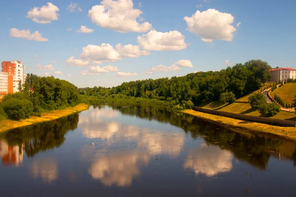 Río Dvina Occidental Centro Vitebsk Longitud Del Río Más 1000 — Foto de Stock