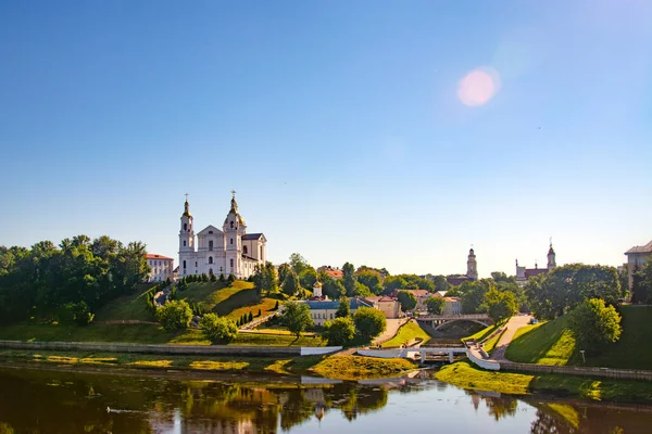 Vitebsk Belarus July 2020 Holy Assumption Cathedral Assumption Hill Holy — Stock Photo, Image