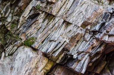 Mineral taş. Doğal taş doku. Kaya katmanları. Stratum doku