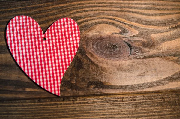 Heart Natural Wooden Texture Valentine Day — Stock Photo, Image