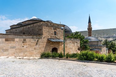 Eskişehir, Türkiye - 14 Haziran 2018: Tarihi mezar hangi İslam Osmanlı sosyal karmaşık Seyitgazi, Eskişehir Türkiye'deki bina Seyit Gazi denir.