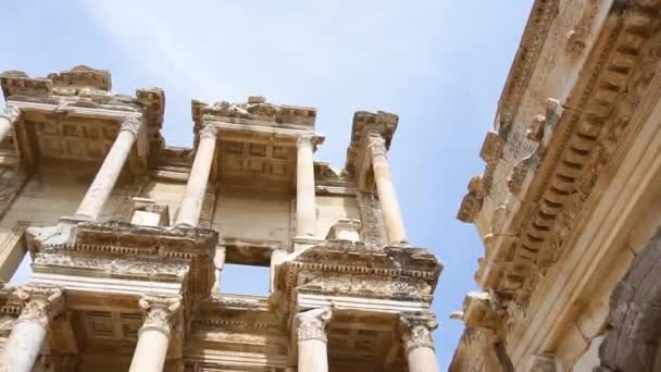 Efes Türkiye Haziran 2018 Ephesus Antik Kentin Kalıntıları Üzerinde Bulutlu — Stok video