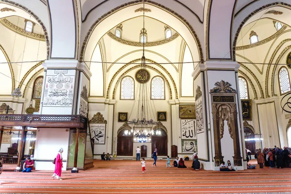 Bursa Turkije Juni 2018 Binnenaanzicht Van Ulu Camii Grote Moskee — Stockfoto