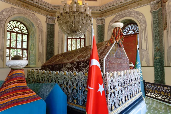 Bursa Turquía Junio 2018 Tumba Mausoleo Osman Gazi Fundador Del — Foto de Stock