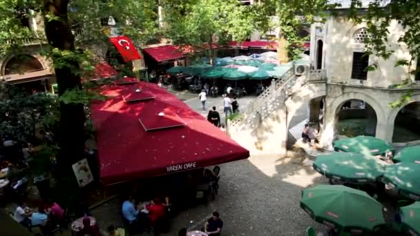 土耳其 2018年6月23日 柯扎韩的看法 历史集市 在囊中 并建于 1491年 在那里你可以找到丝绸商店 — 图库视频影像