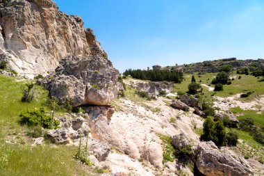 Manzaralı Phrygia vadinin ortasında Türkiye'de Kütahya, Eskişehir, Afyon.