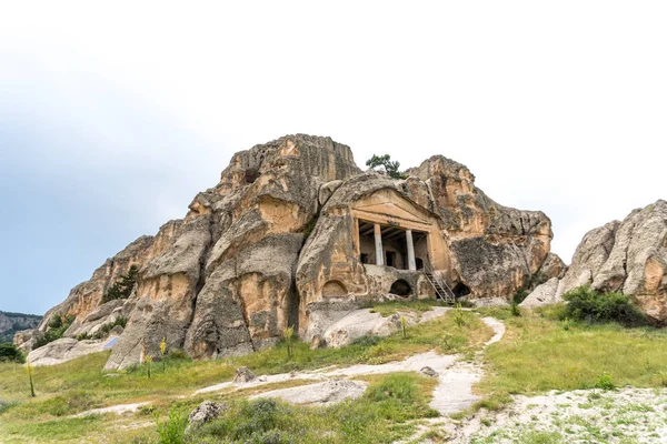 Vista Tumba Roca Del Valle Phrygia Centro Turquía —  Fotos de Stock