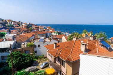 Bursa, Türkiye - 01 Eylül 2018:: Tirilye tarihsel Mudanya, Bursa köydür.