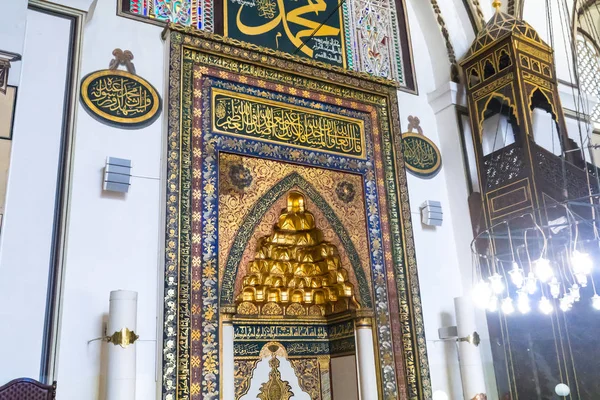 ブルサ トルコ 2018 Osmangazi ブルサのウル Camii 大モスク の内部配置図です 最大のモスクのモスクで アートをまねた — ストック写真