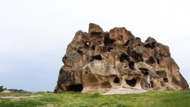 Rock Tomb View Phrygia Valley Middle Turkey — Stock Video