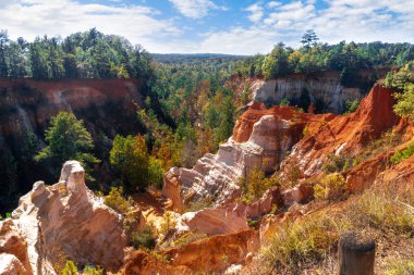 Little Grand Canyon (Providence Canyon State Park) in Lumpkin, Georgia. clipart
