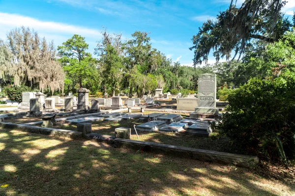 Savannah Georgia Listopada 2018 Historyczny Cmentarz Bonawentury Savannah Georgia Jest — Zdjęcie stockowe