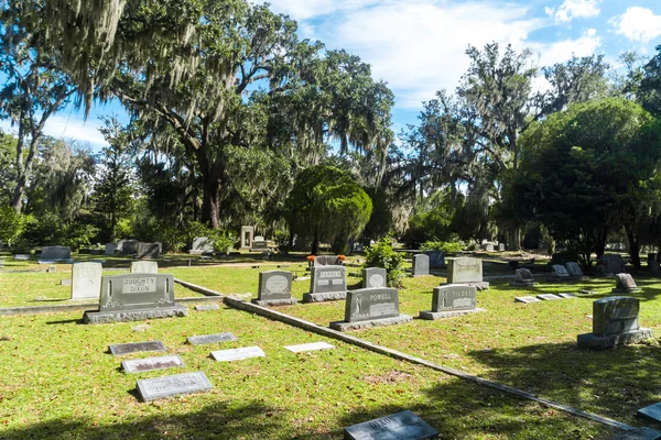 Savannah Georgia Listopada 2018 Historyczny Cmentarz Bonawentury Savannah Georgia Jest — Zdjęcie stockowe
