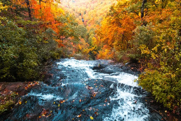 Scenic Waterfall View Amicalola State Park Georgia United States Water — Stock Photo, Image