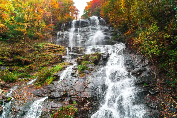 Malowniczy Wodospad Widok Amicalola State Park Georgia United States Woda — Zdjęcie stockowe