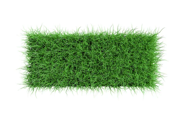 Textura de hierba verde sobre blanco — Foto de Stock