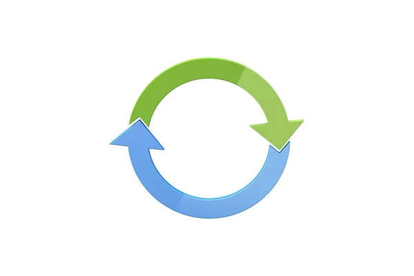 Kör diagram Infographic elem Arows fehér — Stock Fotó