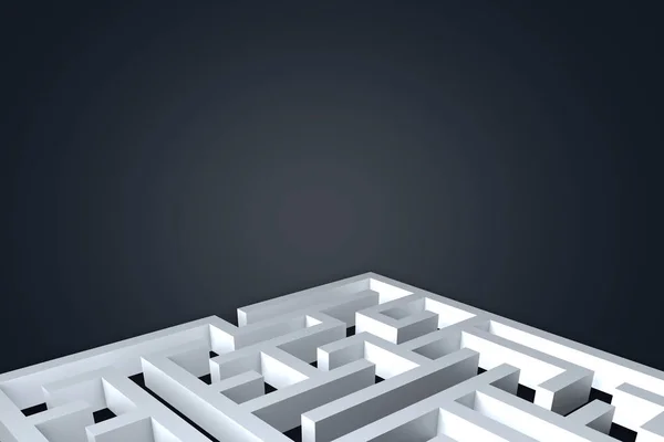 Formato quadrato Labirinto Labirinto — Foto Stock