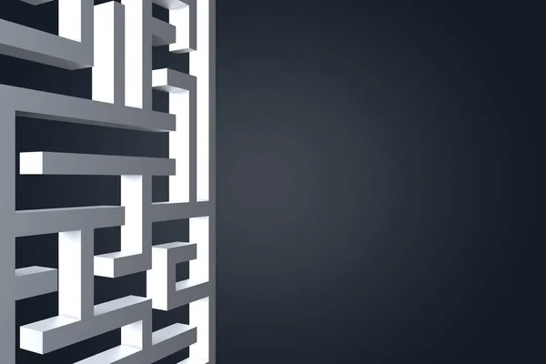 Vierkant formaat doolhof labyrint — Stockfoto