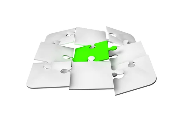 Standing Out Concept Jigsaw Puzzle Pieces — Stock Photo, Image