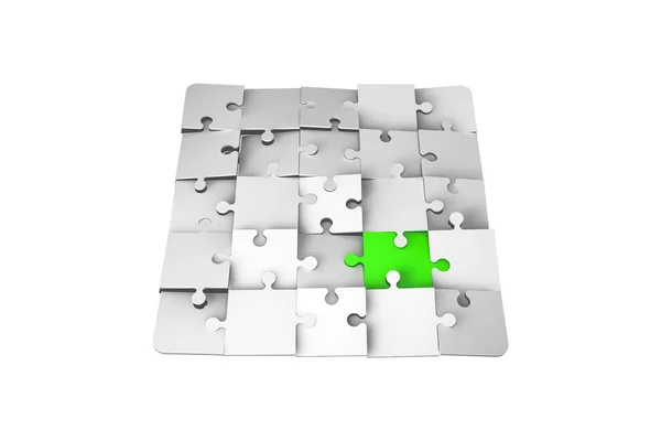 Standing Out Concept Jigsaw Puzzle Pieces — Stock Photo, Image