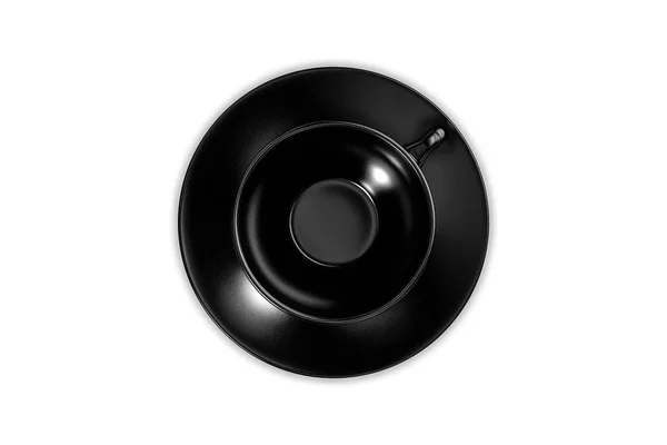 Musta väri kahvi muki Mockup malli — kuvapankkivalokuva