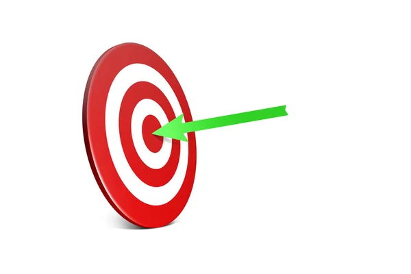 Archery Target Board Symbol on White — Stock Photo, Image