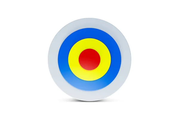 Archery Target Board Symbol on White — Stock Photo, Image