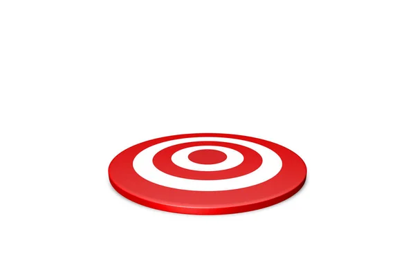 Símbolo da placa de alvo de tiro com arco no branco — Fotografia de Stock