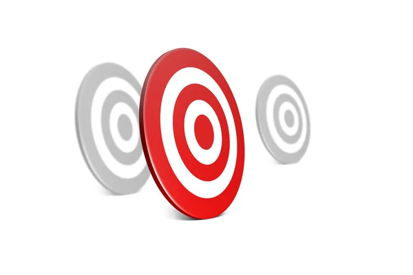 Archery Target Board Symbol on White — Stock Photo, Image