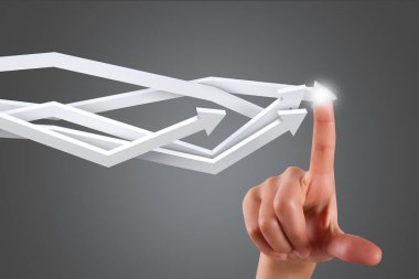 Hayatinizda analitik sonucu okları dokunmadan el parmak