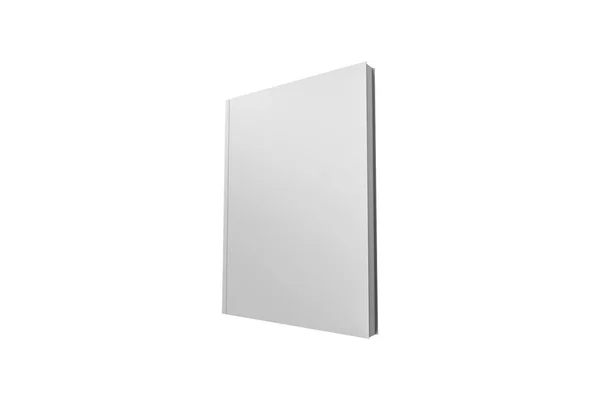 Modelo de livro de capa branca em branco — Fotografia de Stock
