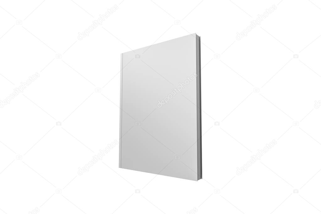 White Cover Book Template on White