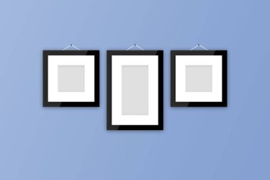 Boş resim çerçeveleri duvar