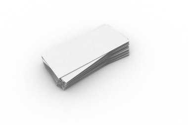 Para Banknot Şablonu Mock Up Beyaz