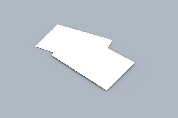 Modelo de cartão de visita branco Mock Up — Fotografia de Stock