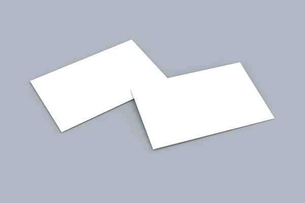 Modelo de cartão de visita branco Mock Up — Fotografia de Stock