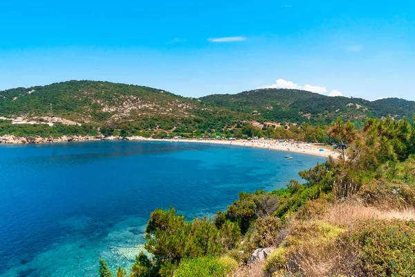 Κορυφαία θέα παραλία ακτογραμμής — Φωτογραφία Αρχείου