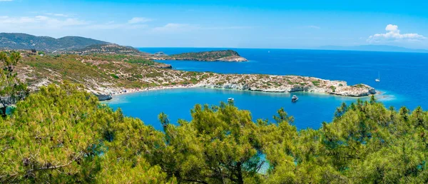 Vue du dessus Côtes de plage — Photo