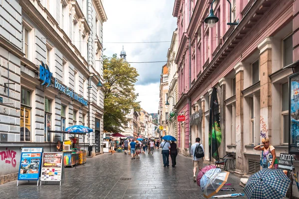 Ruas Sarajevo em Bascarsija — Fotografia de Stock