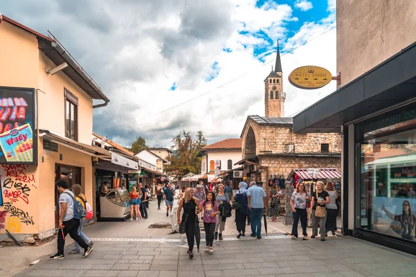 Calles de Sarajevo en Bascarsija — Foto de Stock