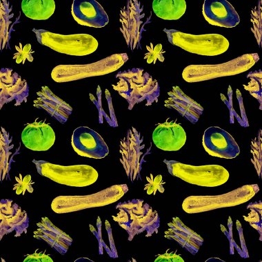 Sebze Seamless modeli. Sağlıklı gıda ile tekrarlanabilir model. 