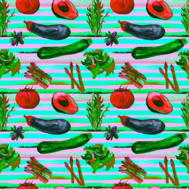 Sebze Seamless modeli. Sağlıklı gıda ile tekrarlanabilir model. 
