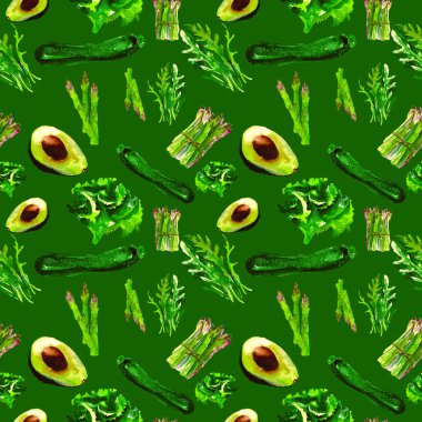 Sebze Seamless Modeli çizgili. Sağlıklı gıda ile tekrarlanabilir model. 