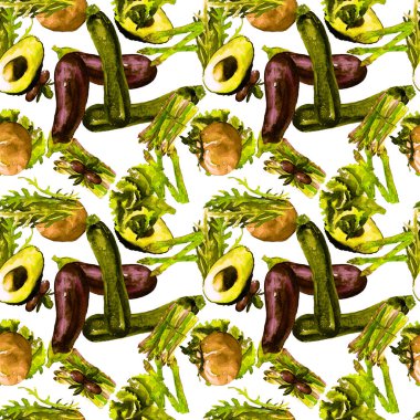 Sebze Seamless modeli. Sağlıklı gıda ile tekrarlanabilir model. 