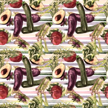 Sebze Seamless modeli. Sağlıklı gıda ile tekrarlanabilir model. 