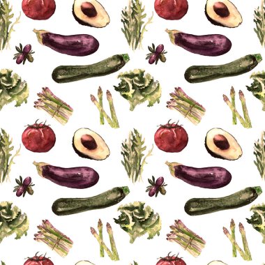 Sebze Seamless modeli. Sağlıklı gıda ile tekrarlanabilir model. 